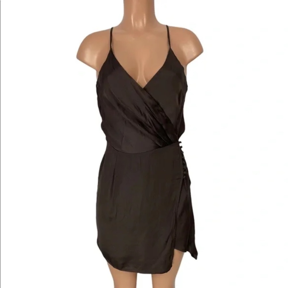 Young Fabulous and Broke Jameson Dress Navy Blue Wrap Dress